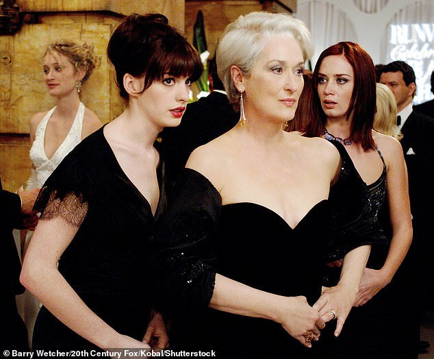 Sir Elton John wants to get the cast of Devil Wears Prada (Pictured: Anne Hathaway and Meryl Streep) for the opening night of his musical theater version